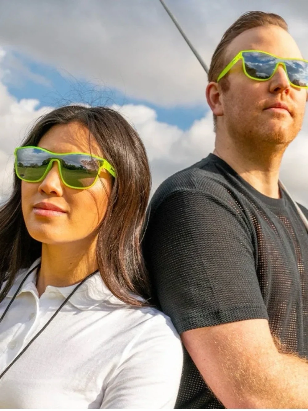 goodr Naeon Flux Capacitor Unisex Polarized Sunglasses Neon Green